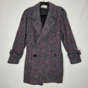 Vintage Saril Multi Colored Pea Coat